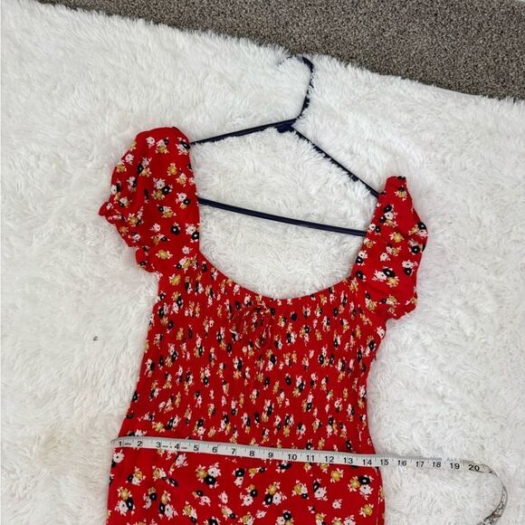 Faithfull the Brand Della Smocked Floral Jumpsuit Size 4 - Picture 12 of 15